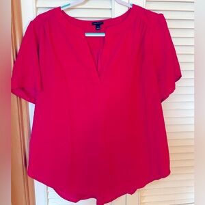 Ann Taylor Split Neck Top